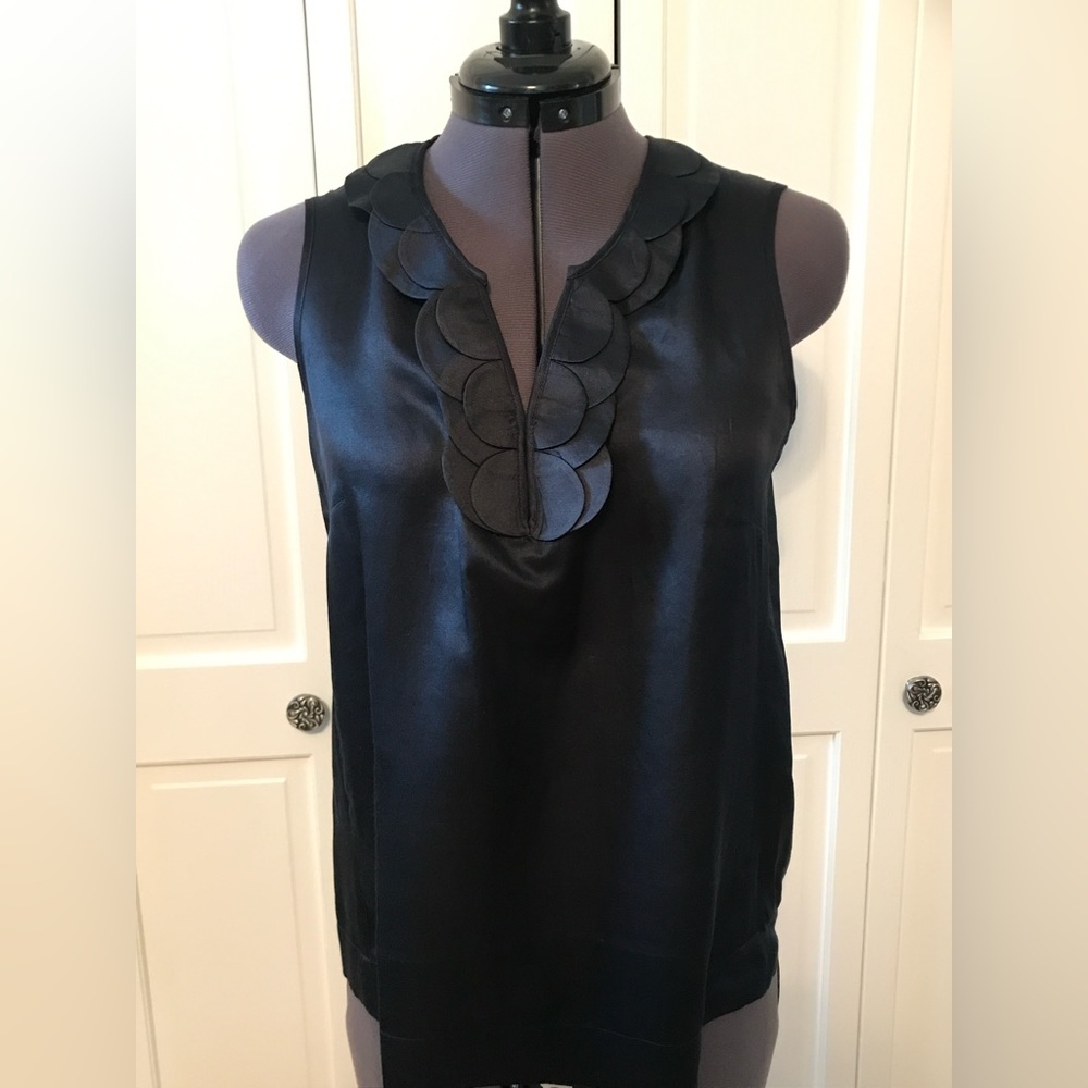 Talbots deep blue sleeveless top size 6